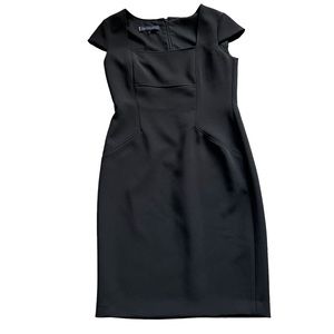 Anne Klein Black Dress Shorts Sleeves Size 10